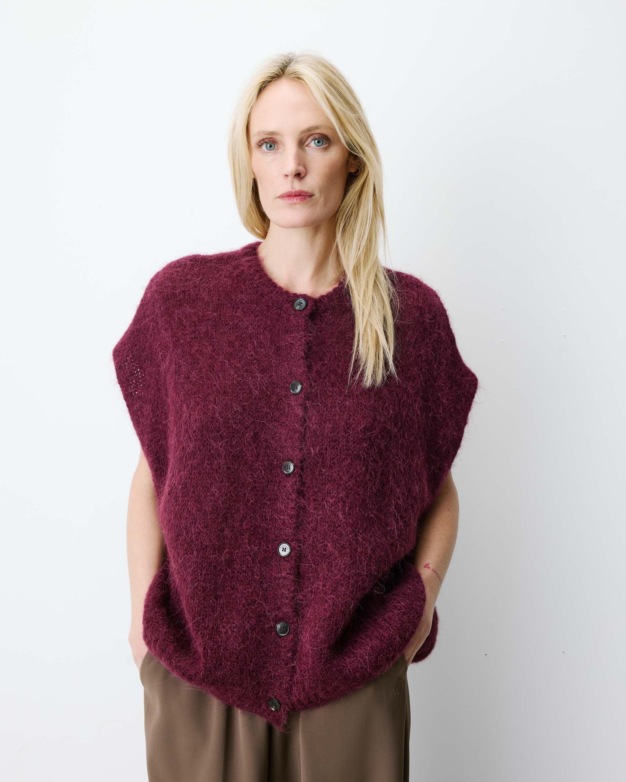 Addison Knit Aubergine