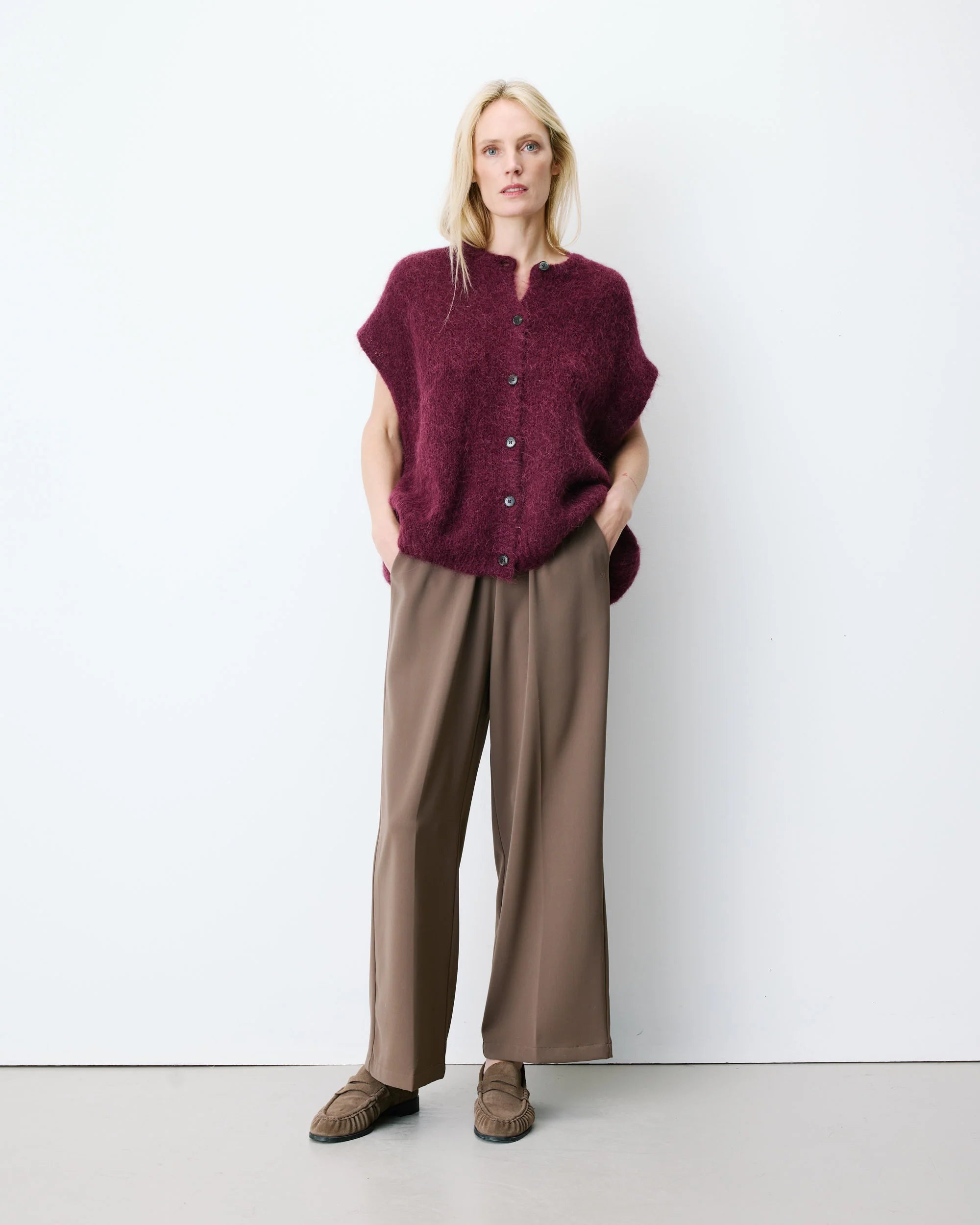 Addison Knit Aubergine