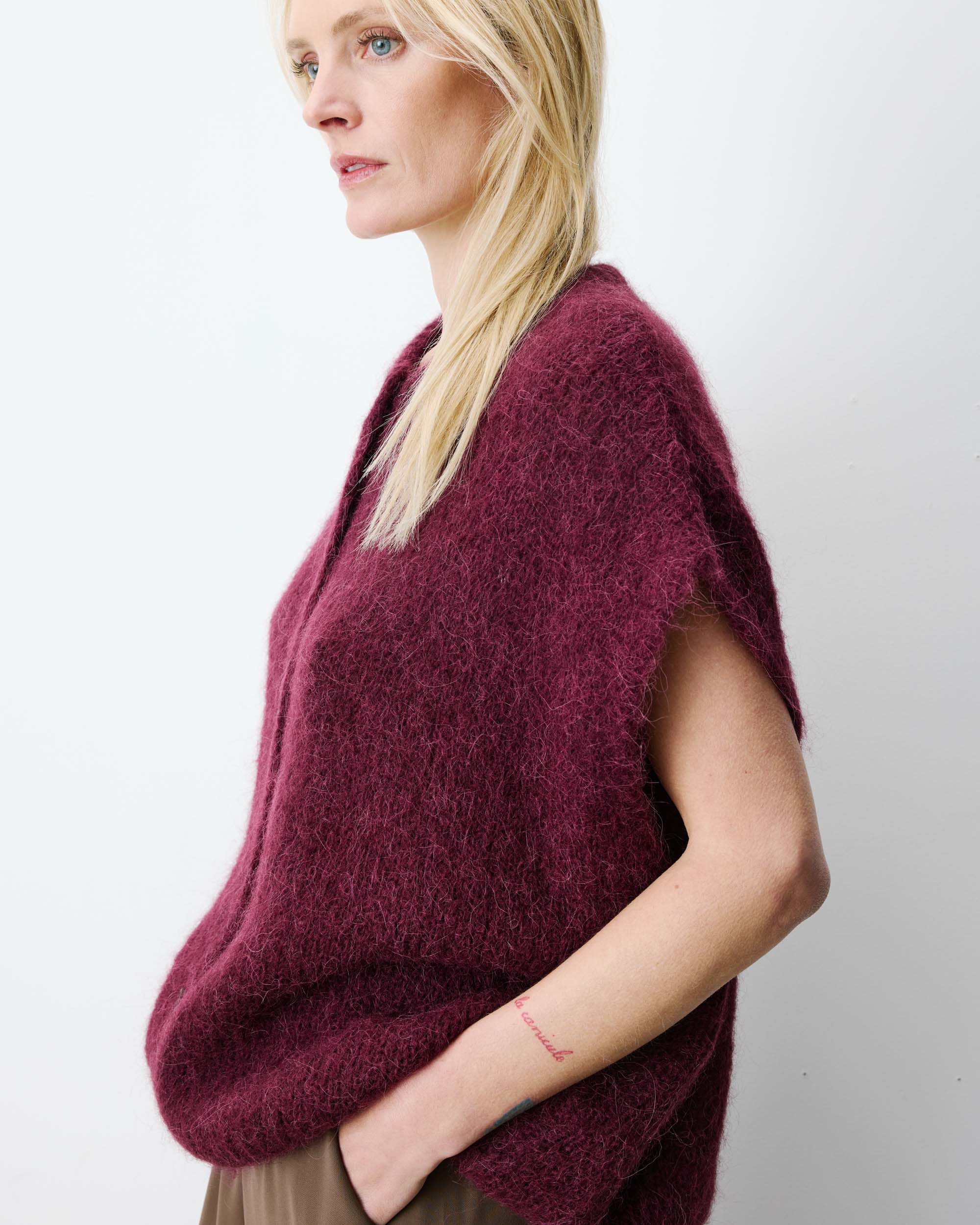 Addison Knit Aubergine