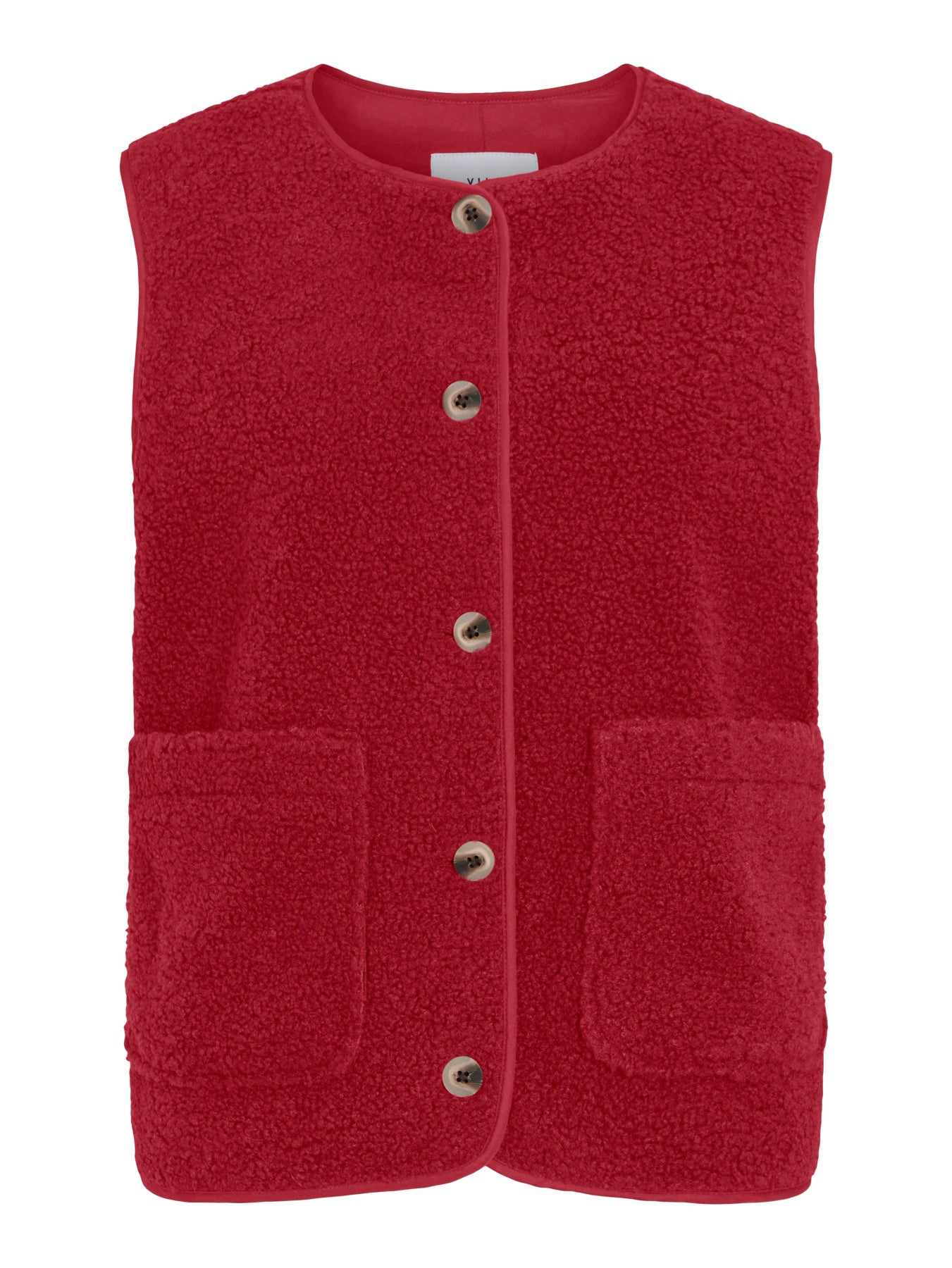 Ada Teddy Vest Savvy Red