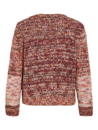 Chea Boatneck Knit Fig/Multicolor