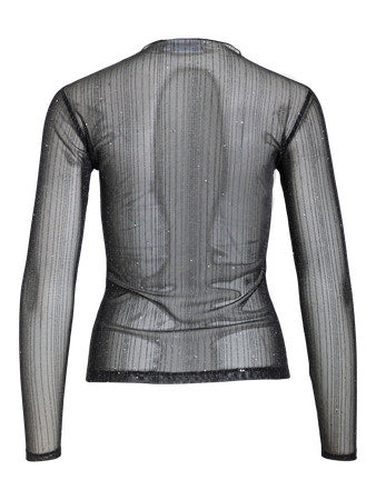 Turno Glitter Top Black