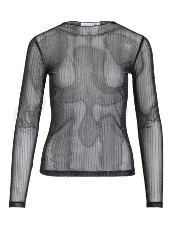 Turno Glitter Top Black