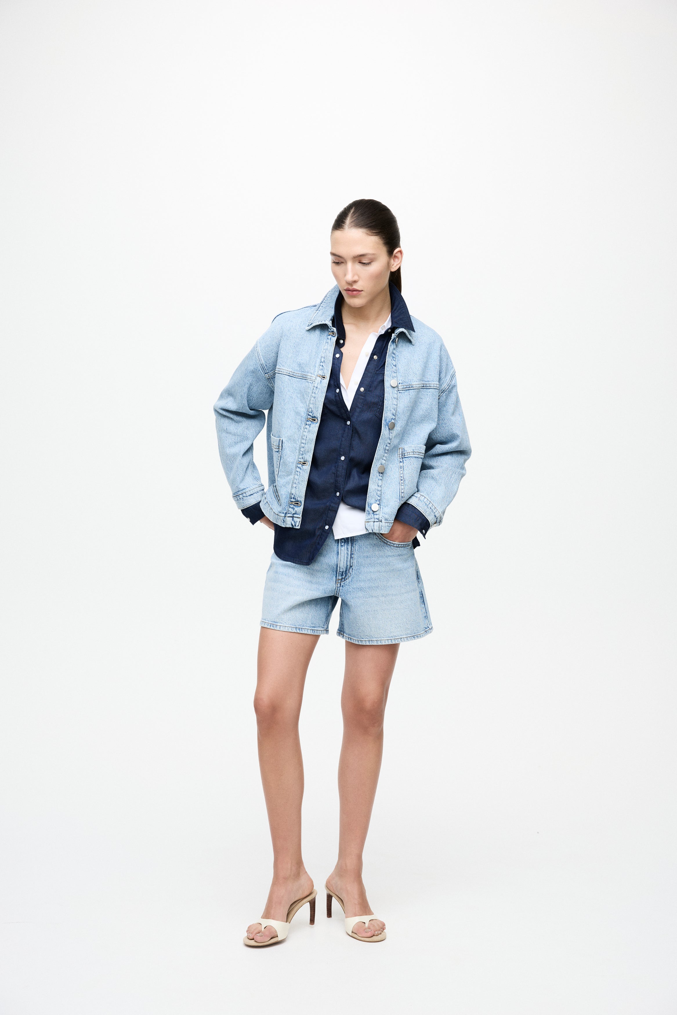Jaf Denim Short Light Blue Denim