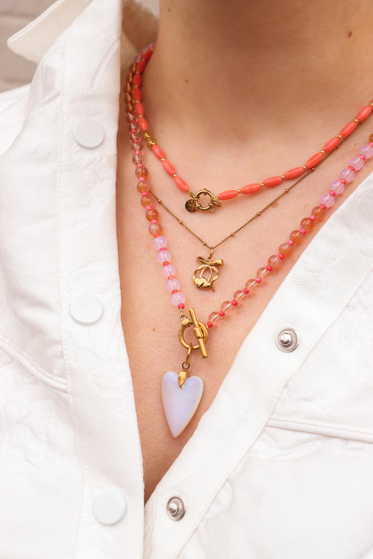 Peachy Baby Necklace Gold