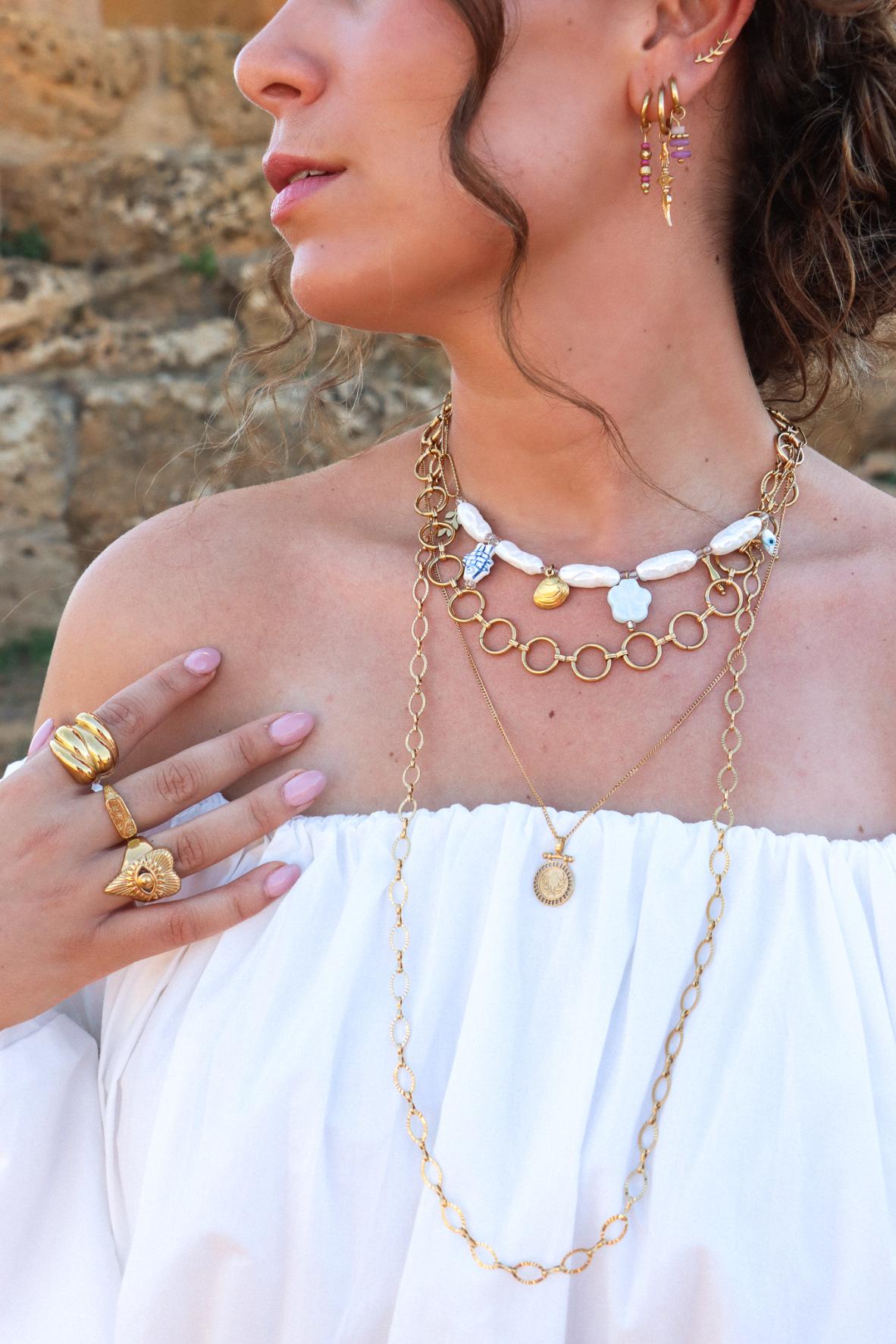 Olea Necklace Gold