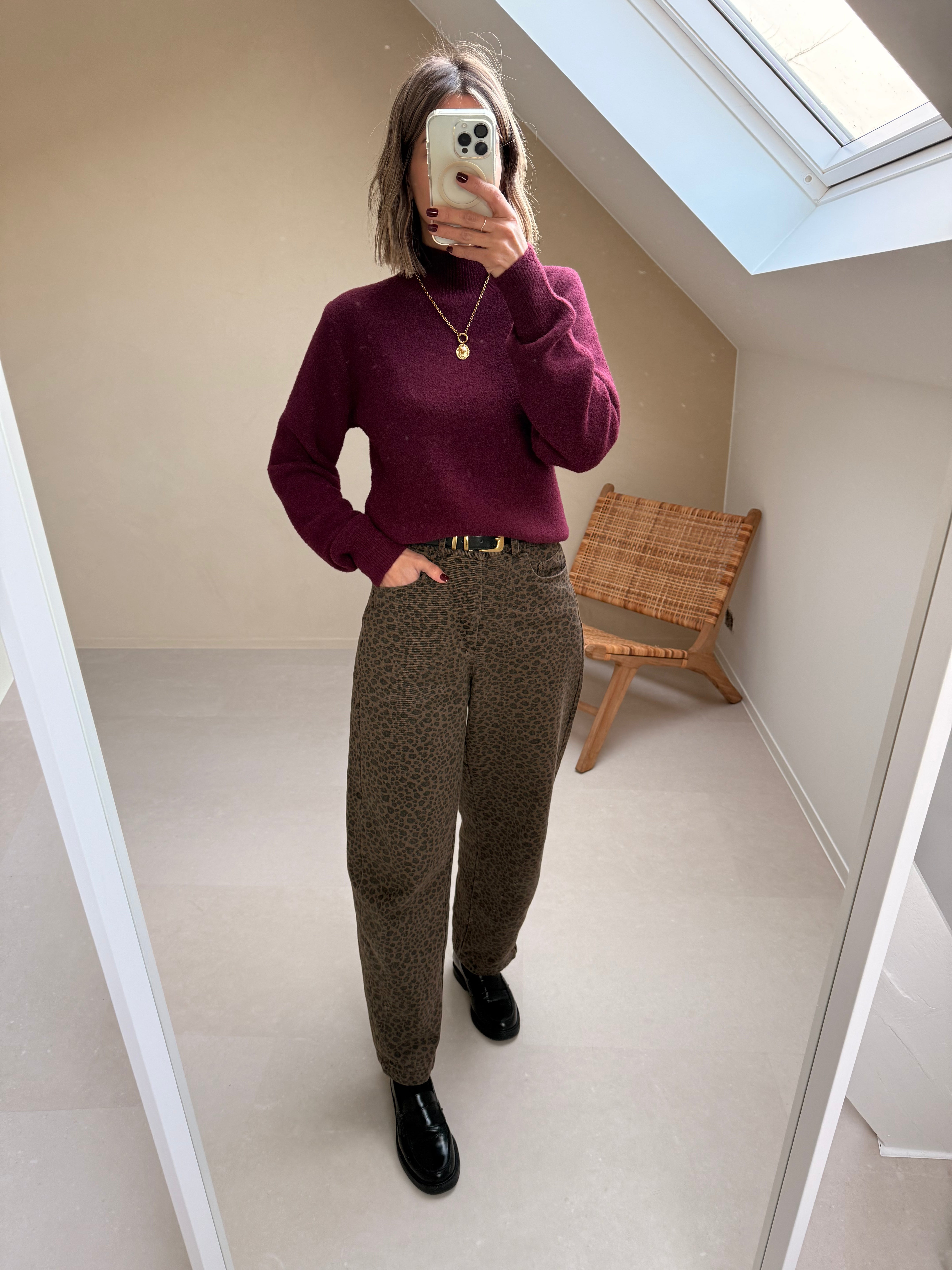 Isa Knit Burgundy