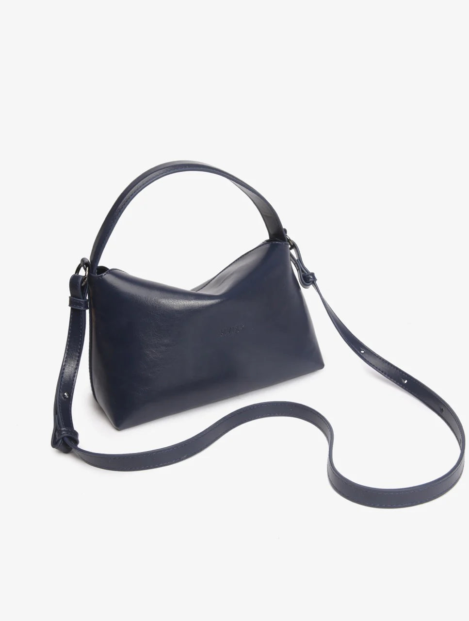 Note Soft Glossy Structure Bag - Eclipse Blue