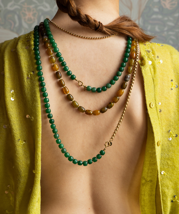 Bobby Necklace Forest Green