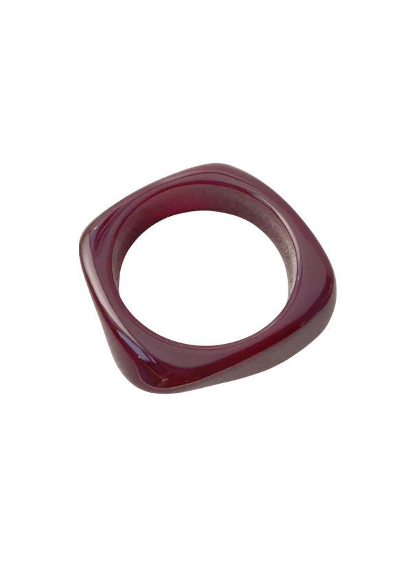 Resin Bracelet Burgundy