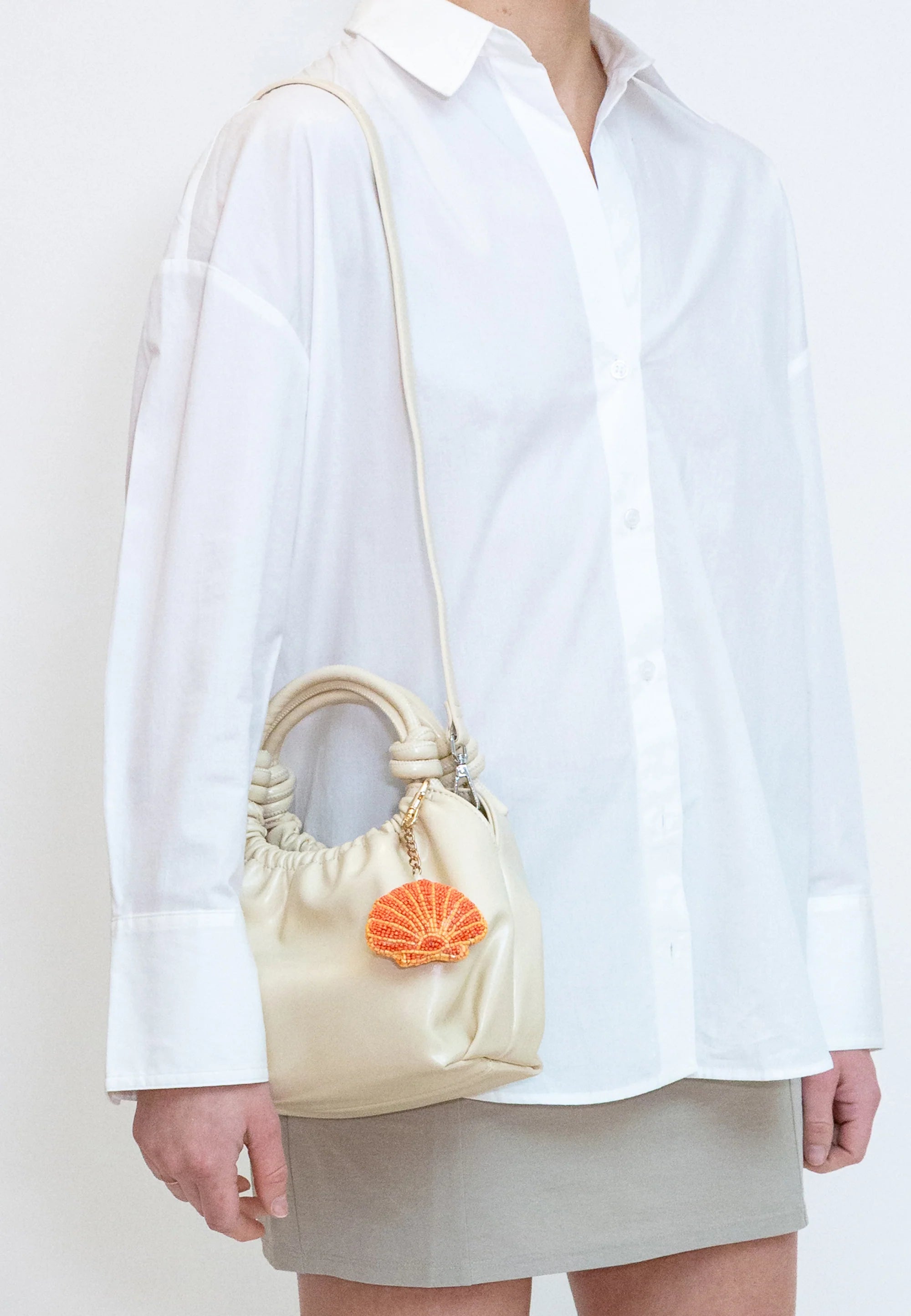 Shell Charm Beaded Clementine