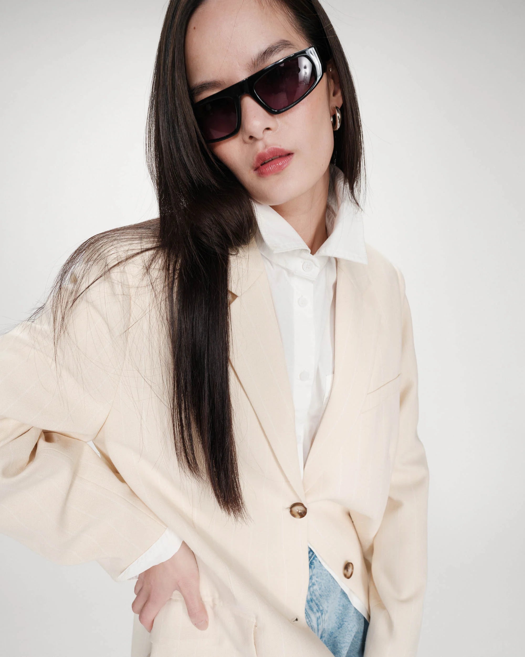 Velvet Blazer Vanille