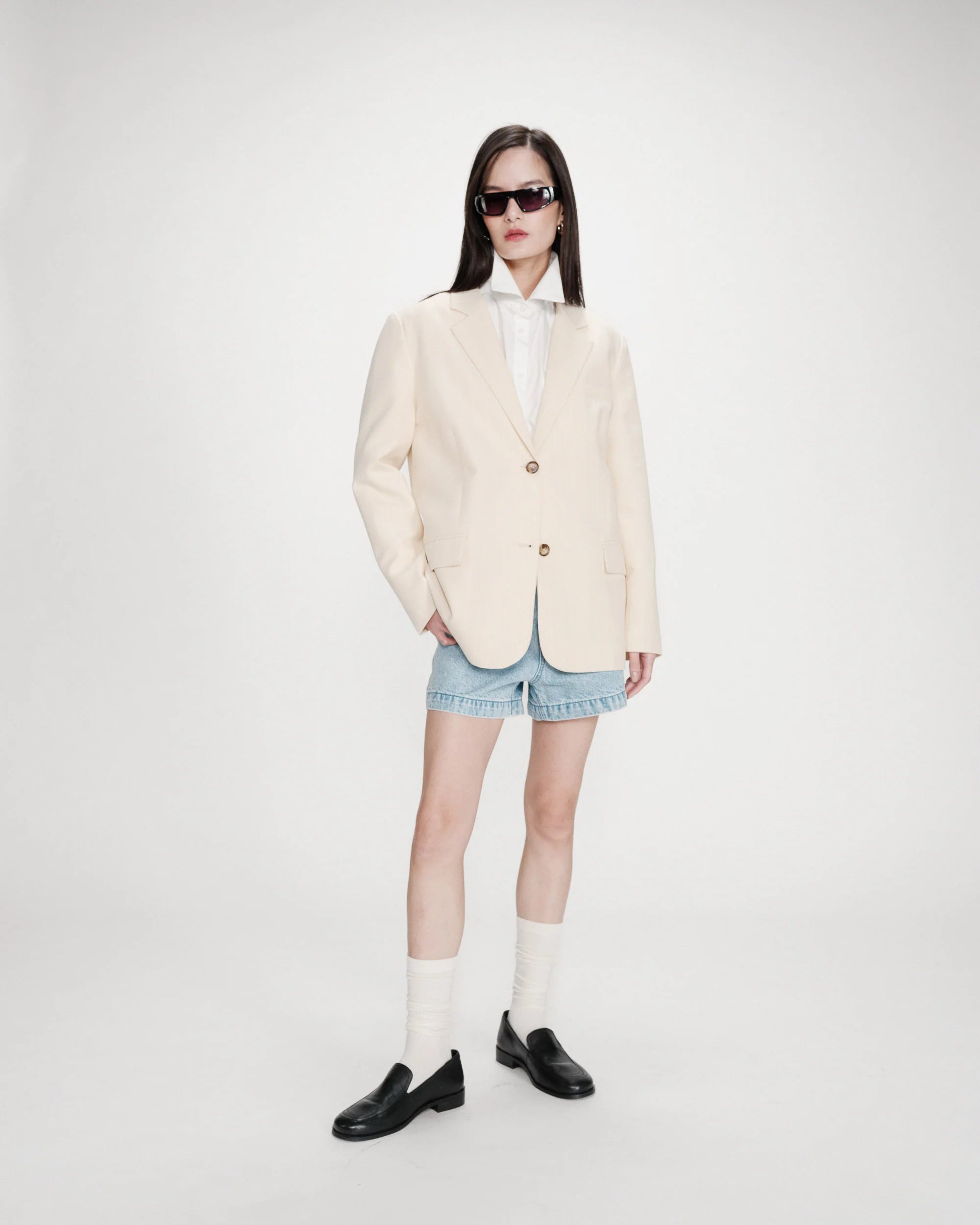 Velvet Blazer Vanille