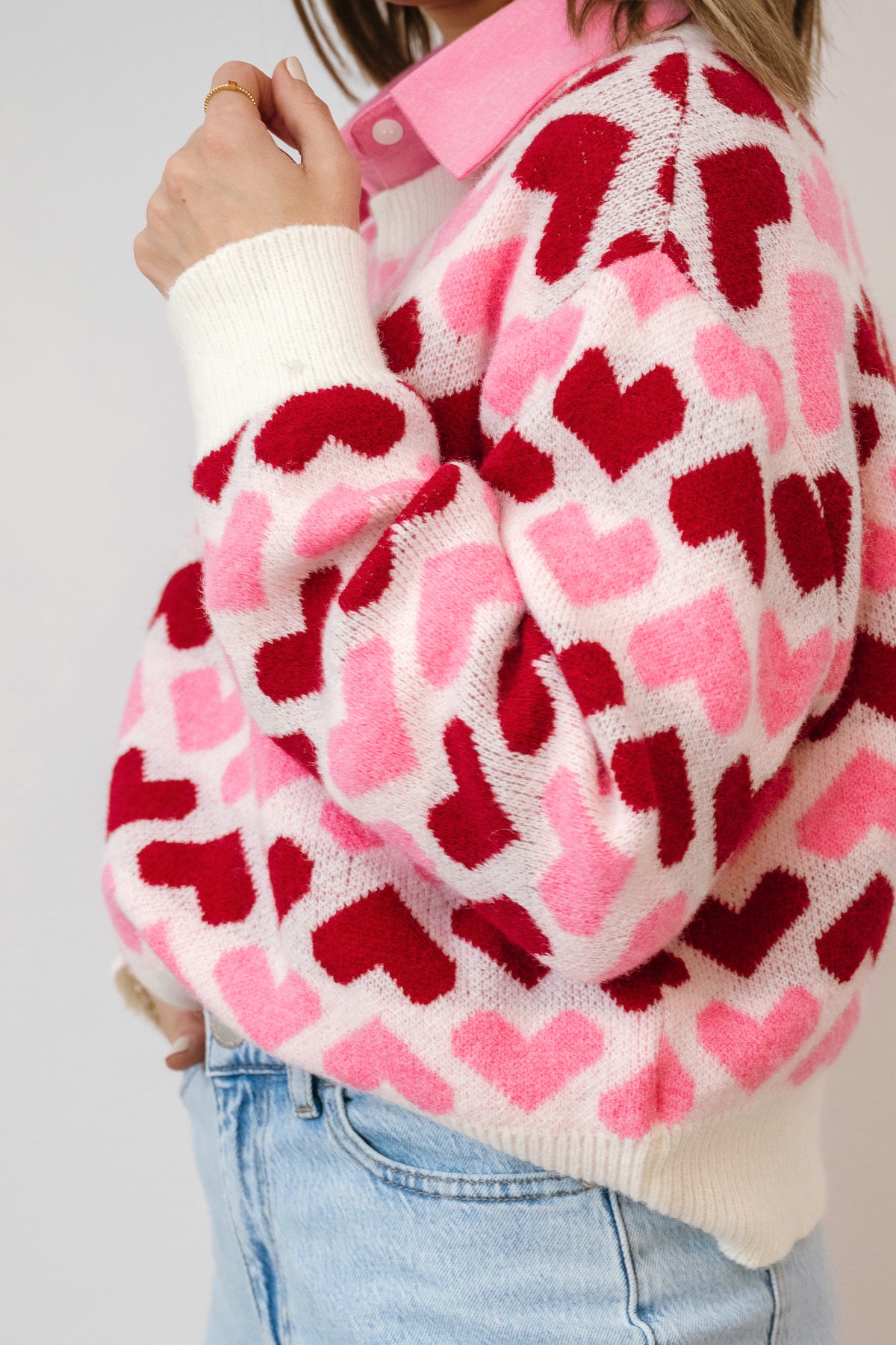 Luv Knit Pink Hearts