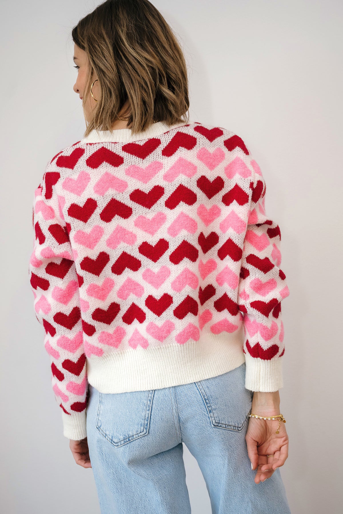 Luv Knit Pink Hearts