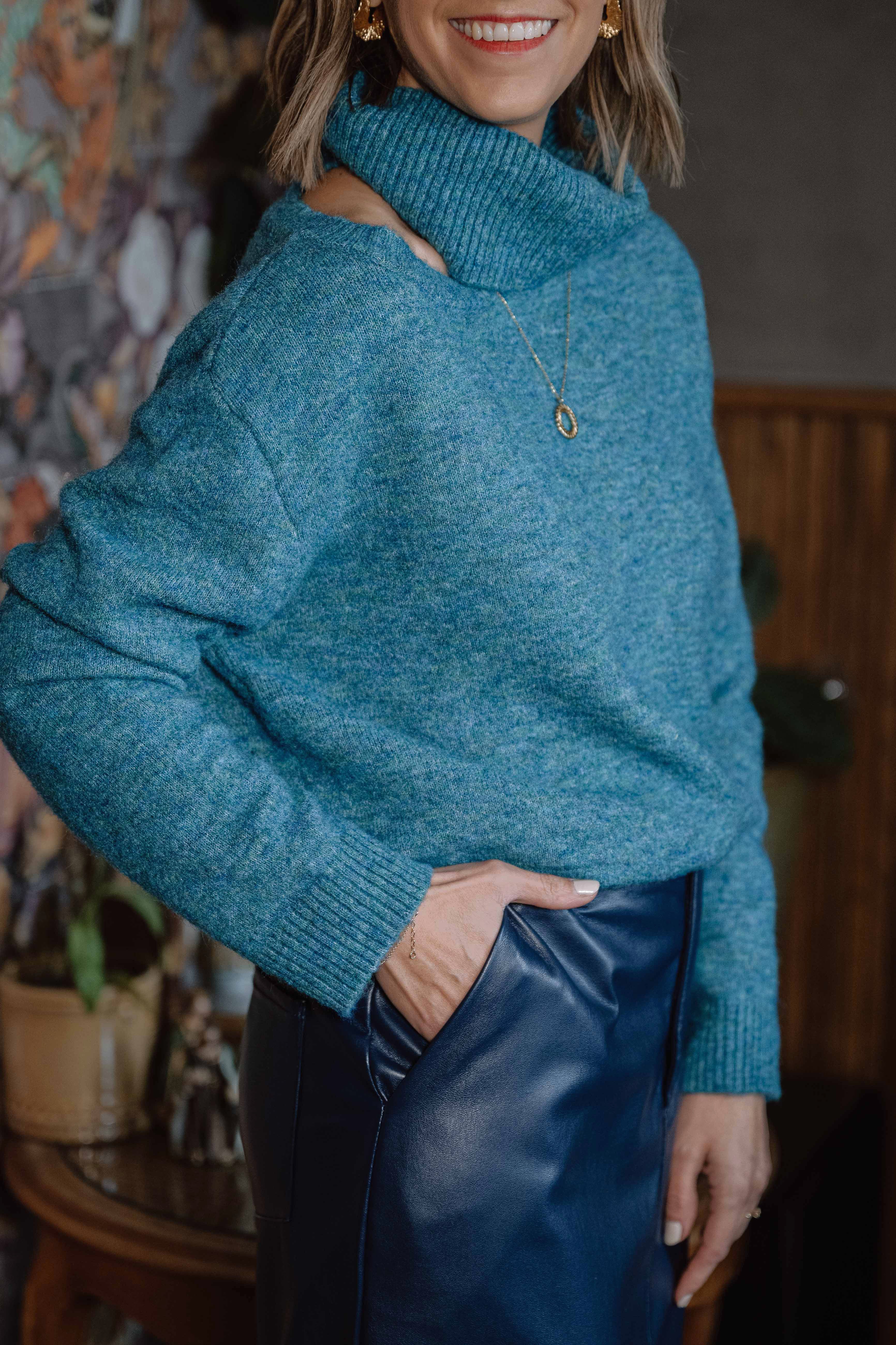 Aubrey Knit Dark Turquoise