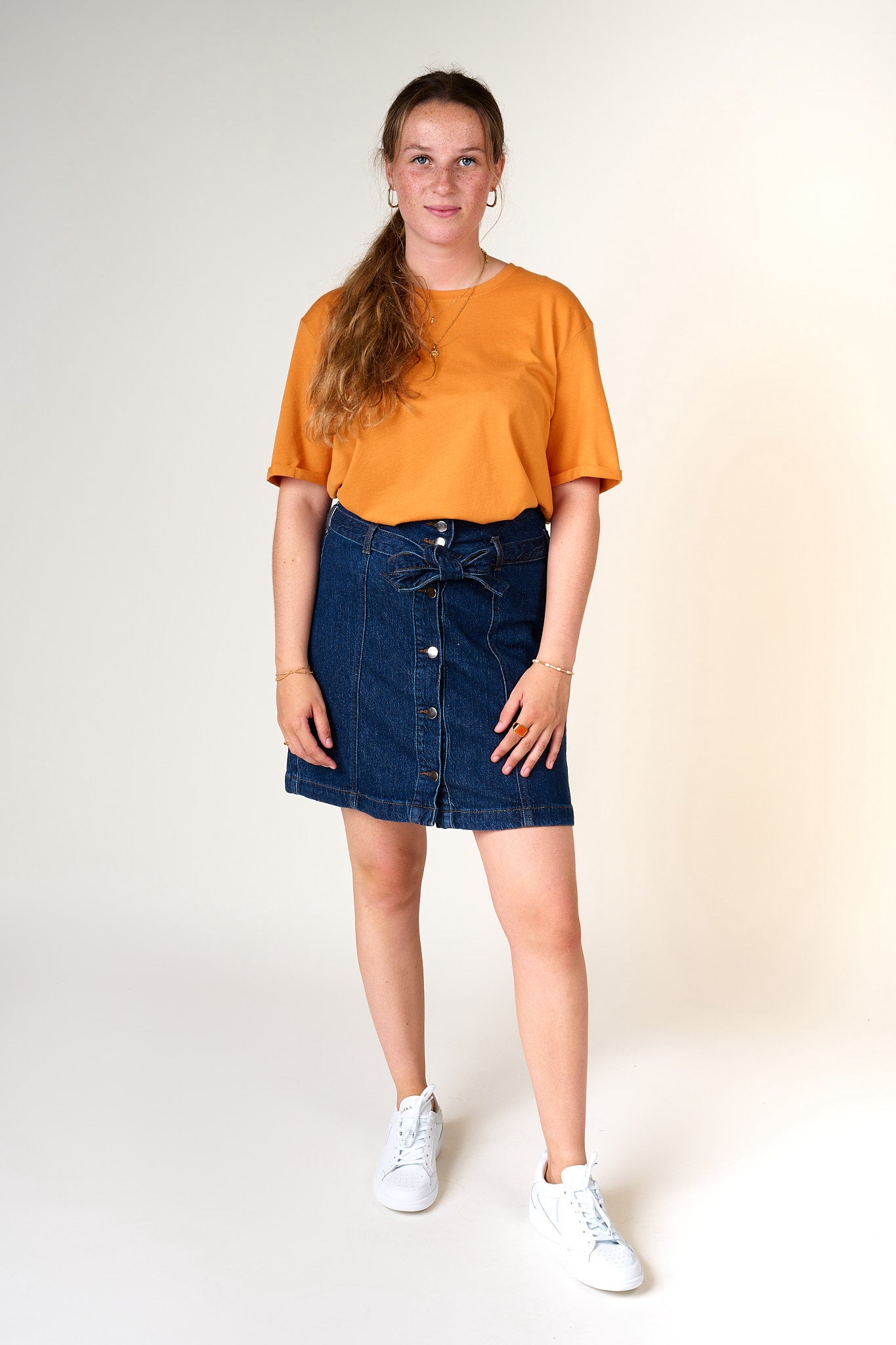 Kiva Belt Denim Skirt