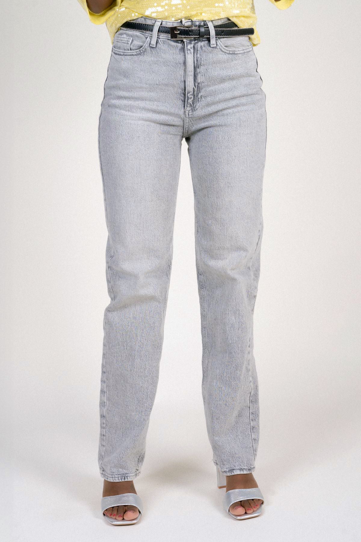 Kelly Straight Jeans Light Grey Denim / Wash