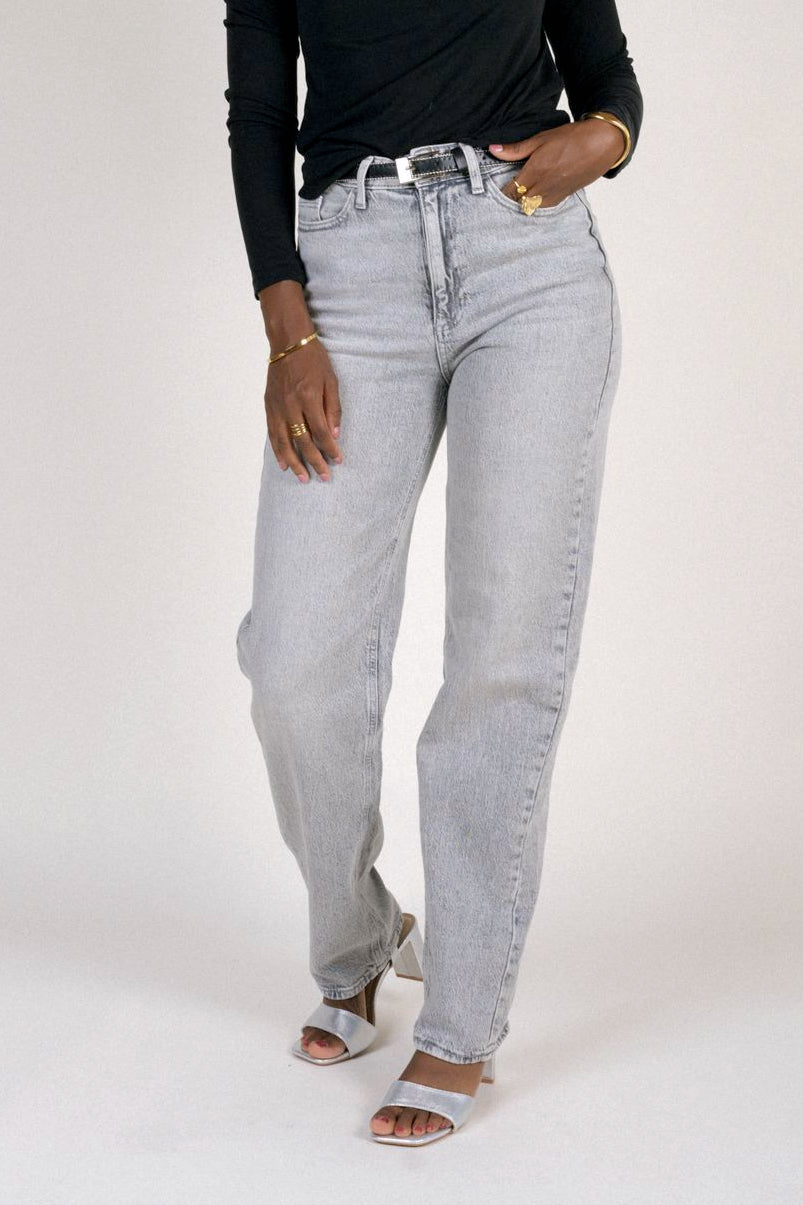 Kelly Straight Jeans Light Grey Denim / Wash