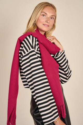 Luz Scarf Beet Red