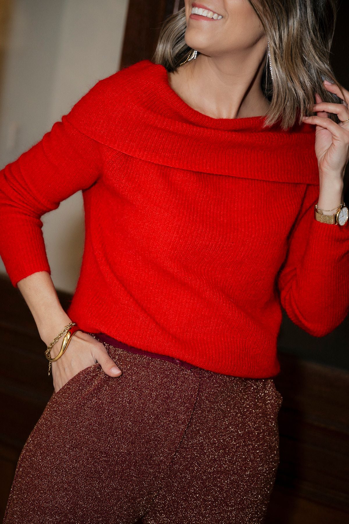 Oranger Knit Rouge