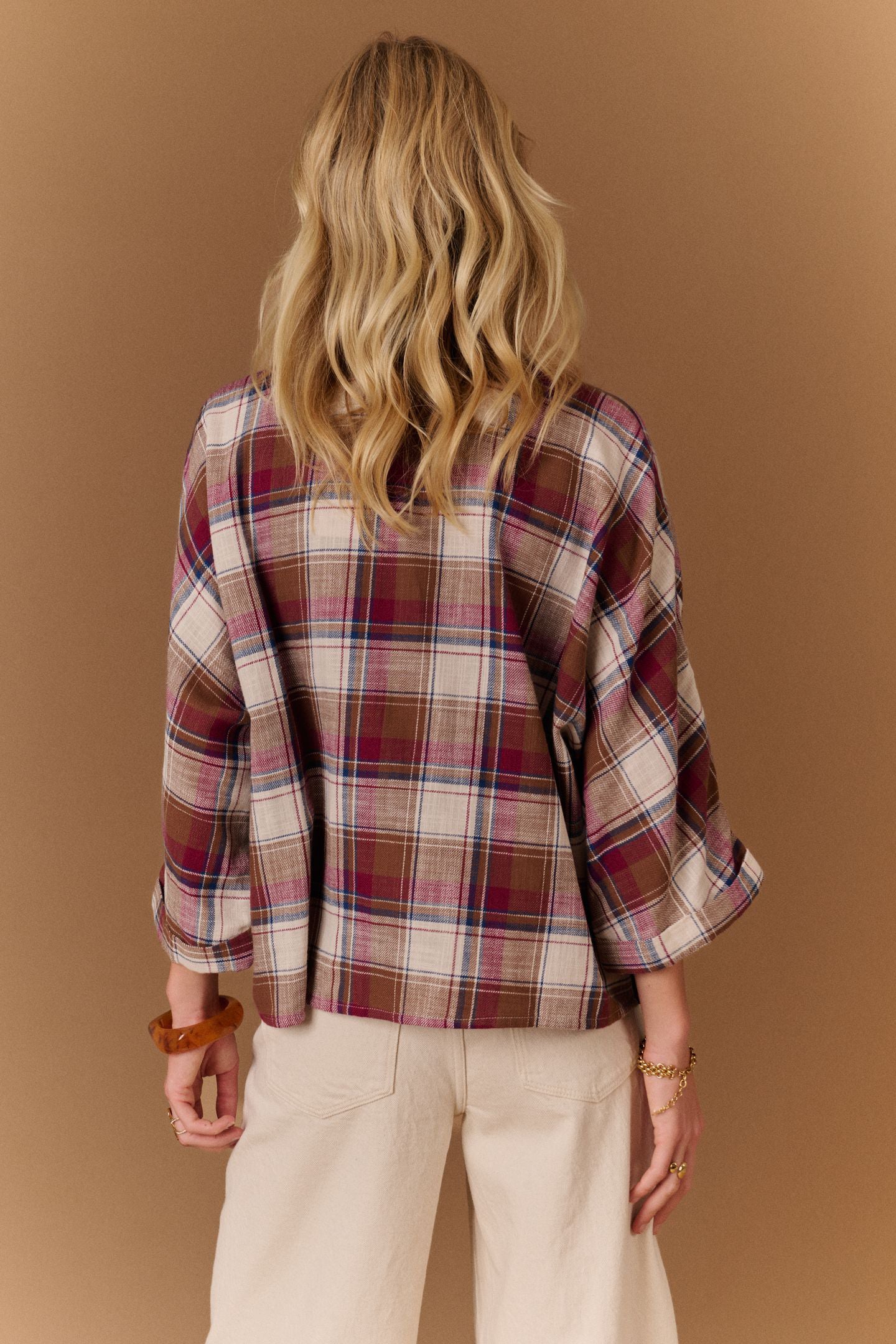 Mollie Blouse Square Bordeaux