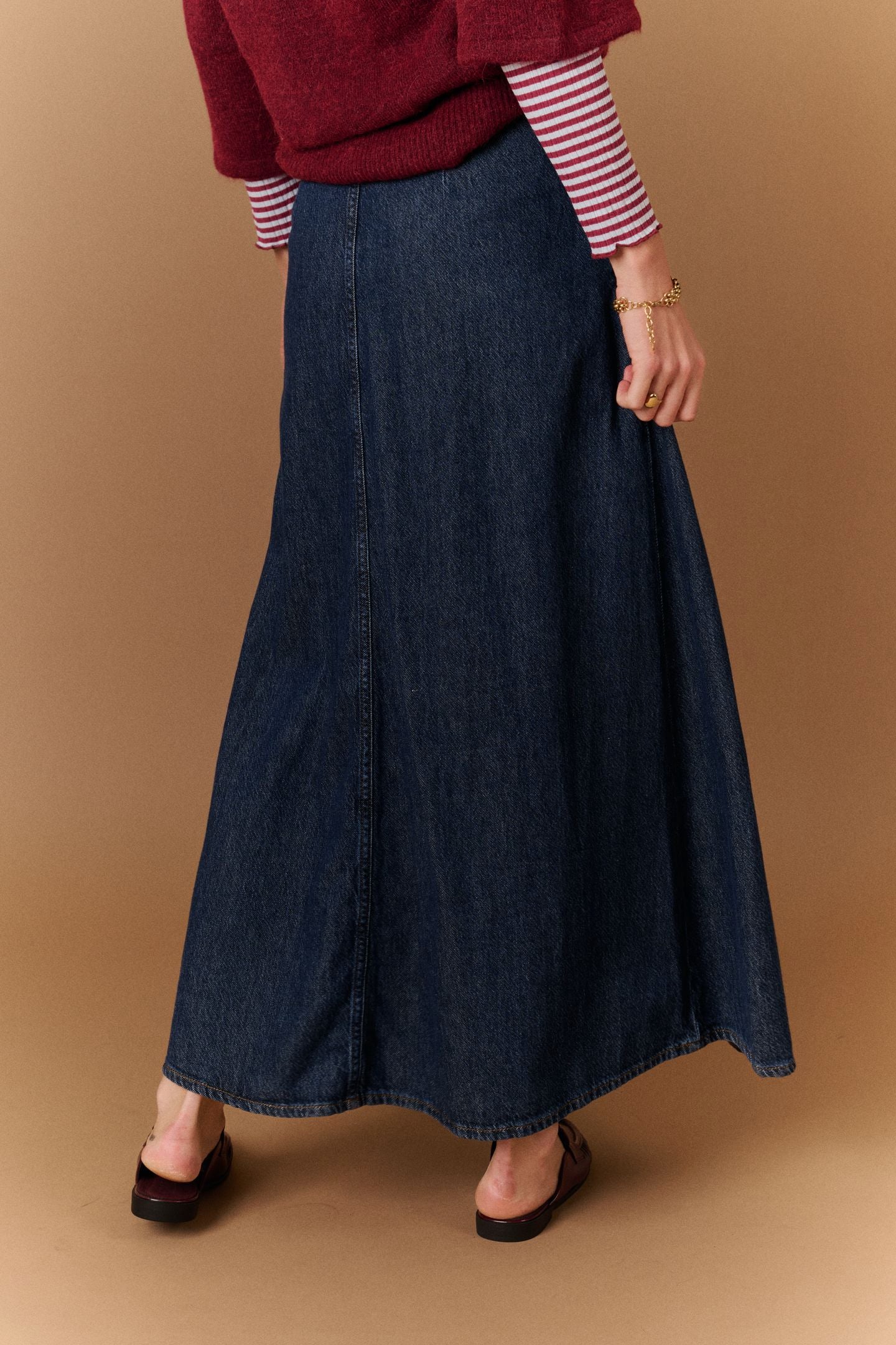 Pal Denim Skirt Dark Blue Denim