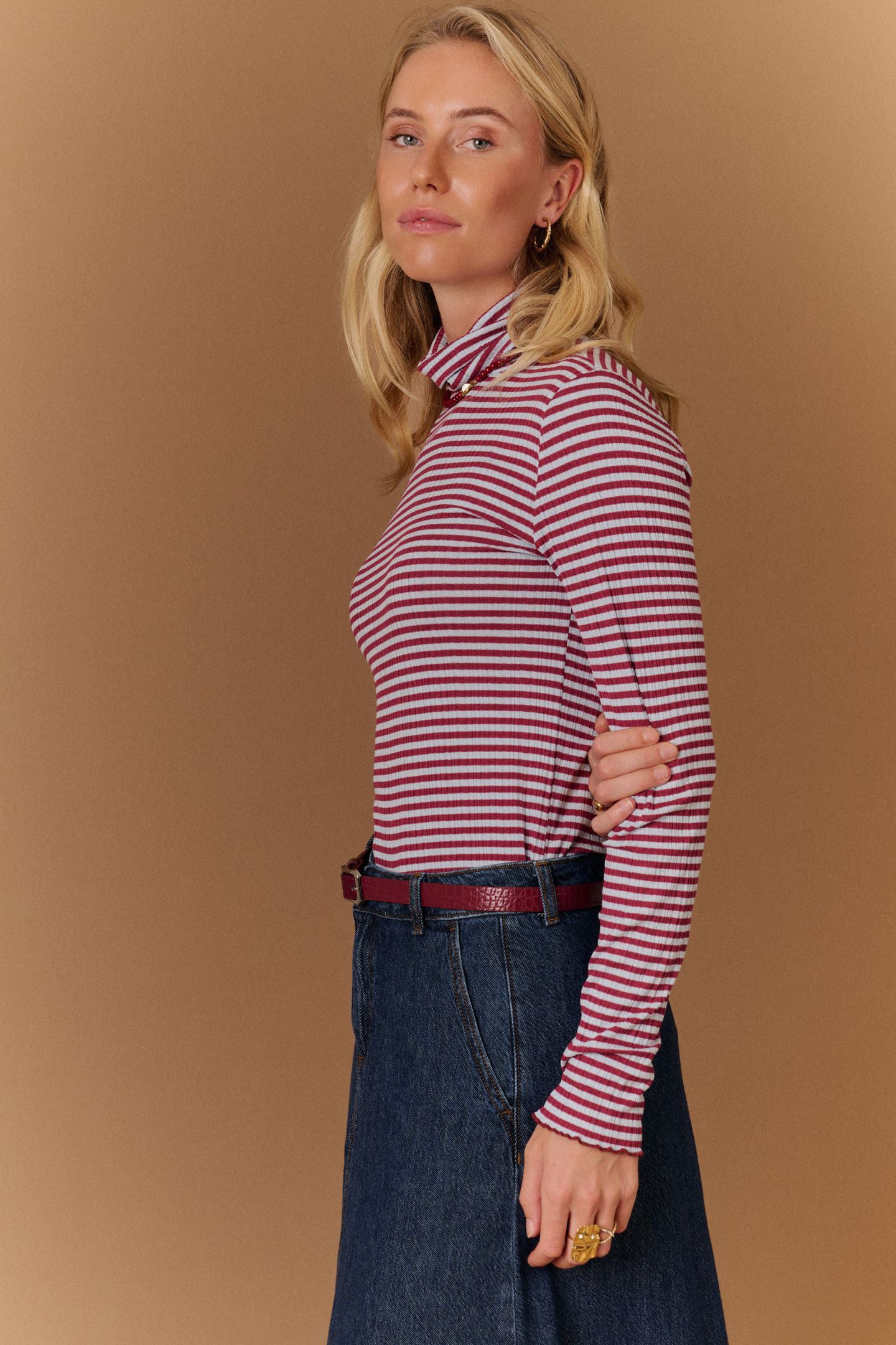 Cella Rollneck Rhododendron/Celestial Blue