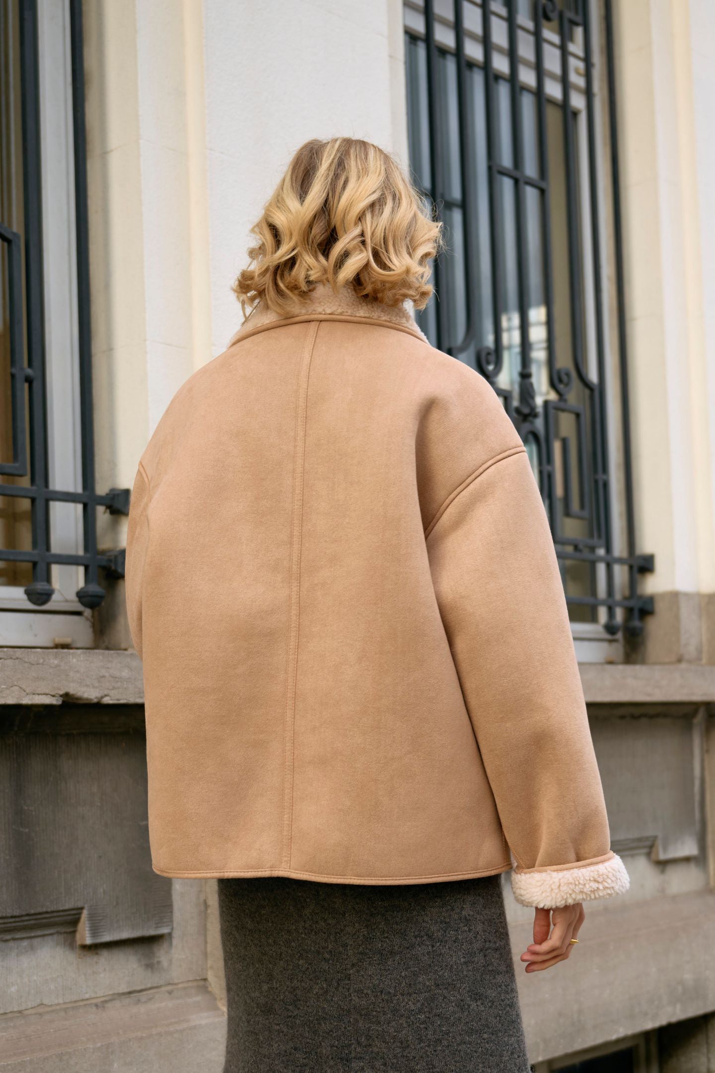 Swan Jacket Beige Rose