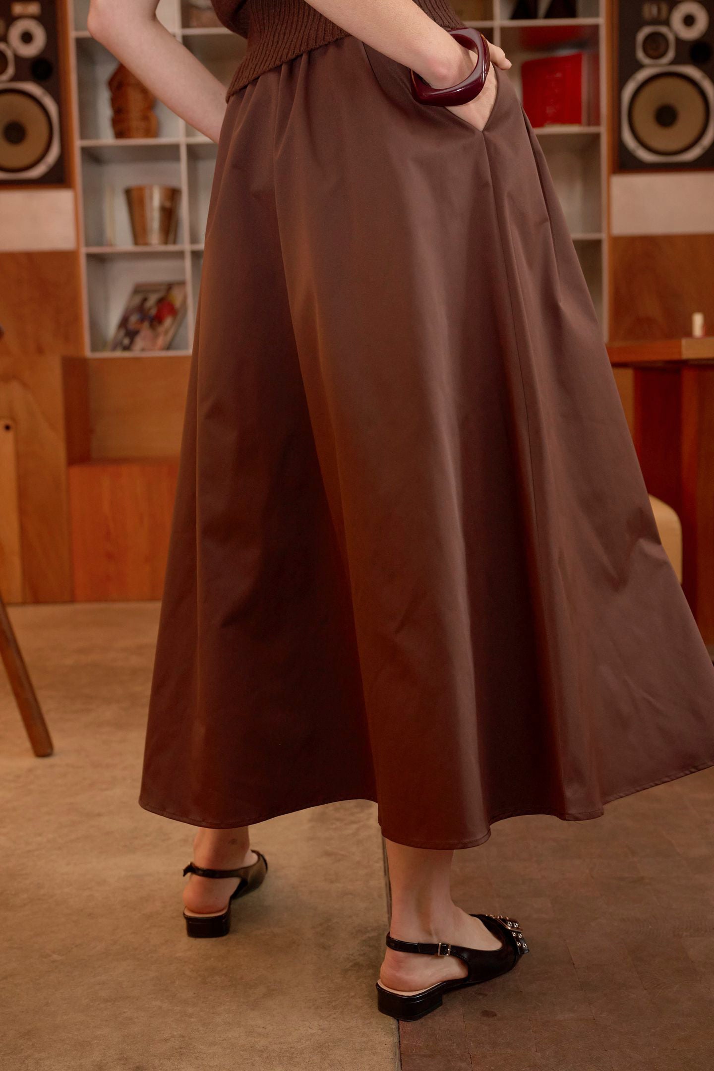 Detta Skirt Chicory Coffee