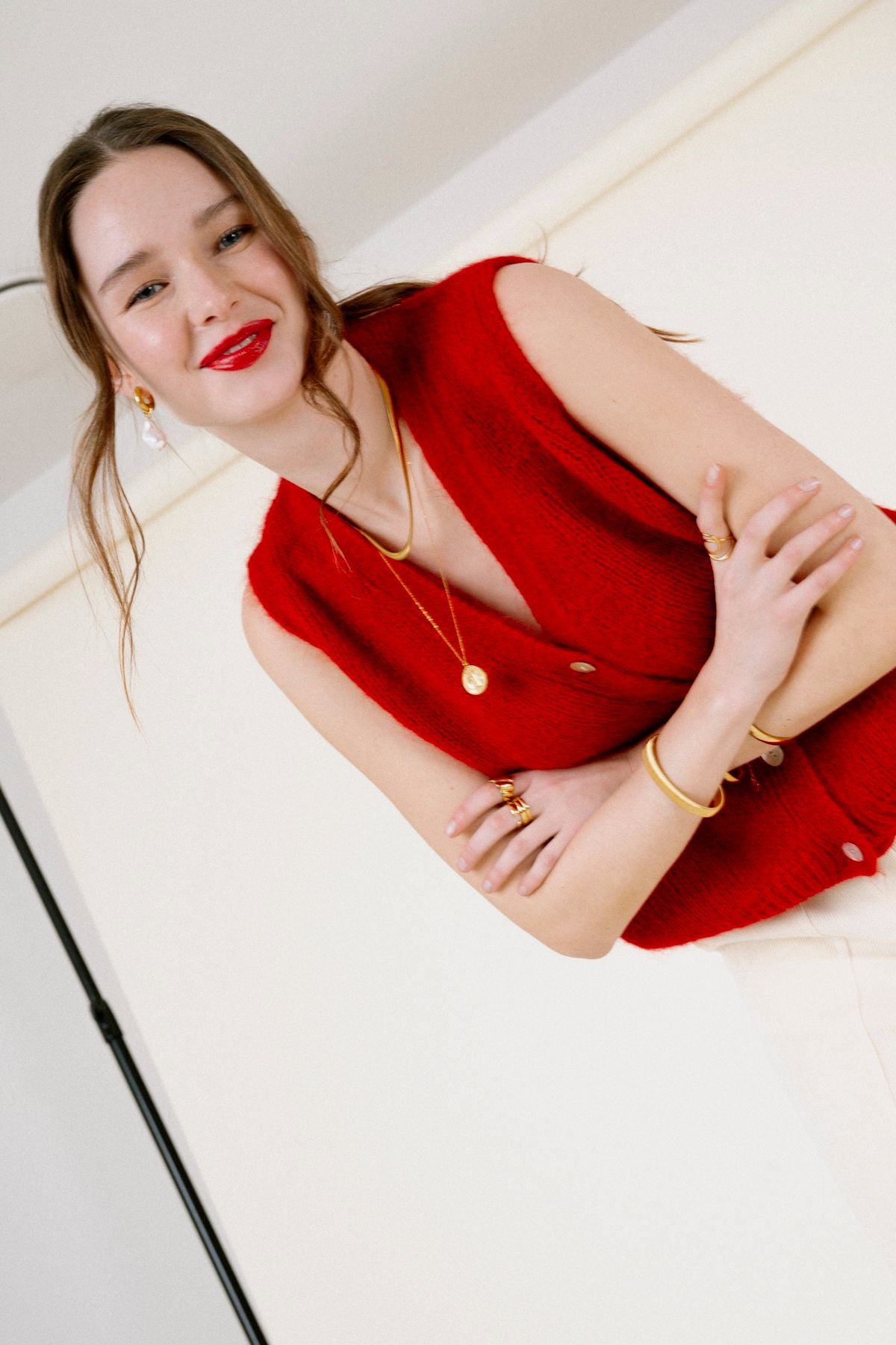 Leonor Vest Rouge