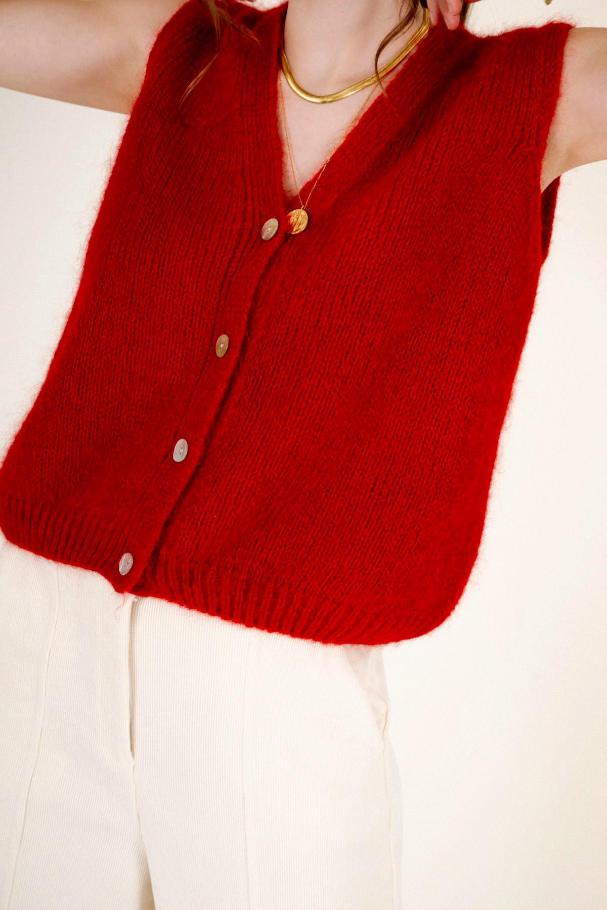 Leonor Vest Rouge