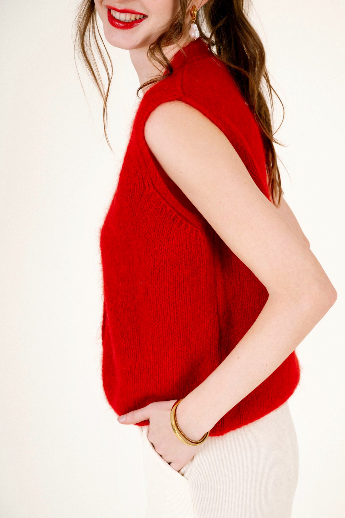 Leonor Vest Rouge