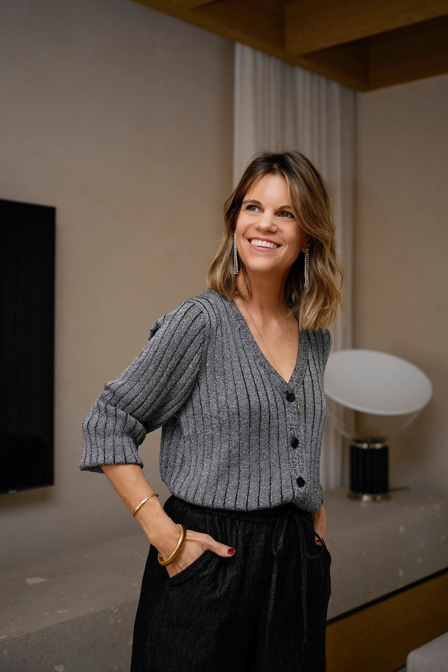 Vermei Cardigan Silver