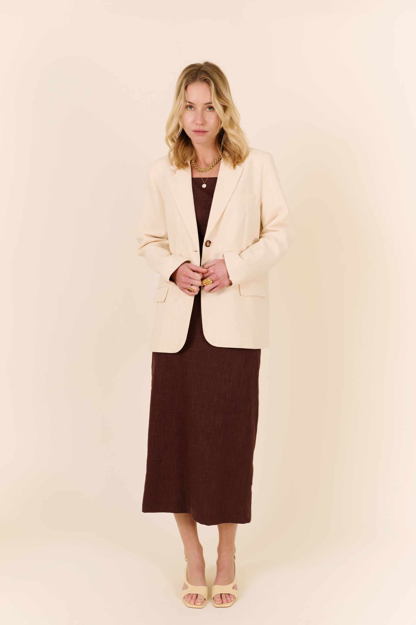 Velvet Blazer Vanille