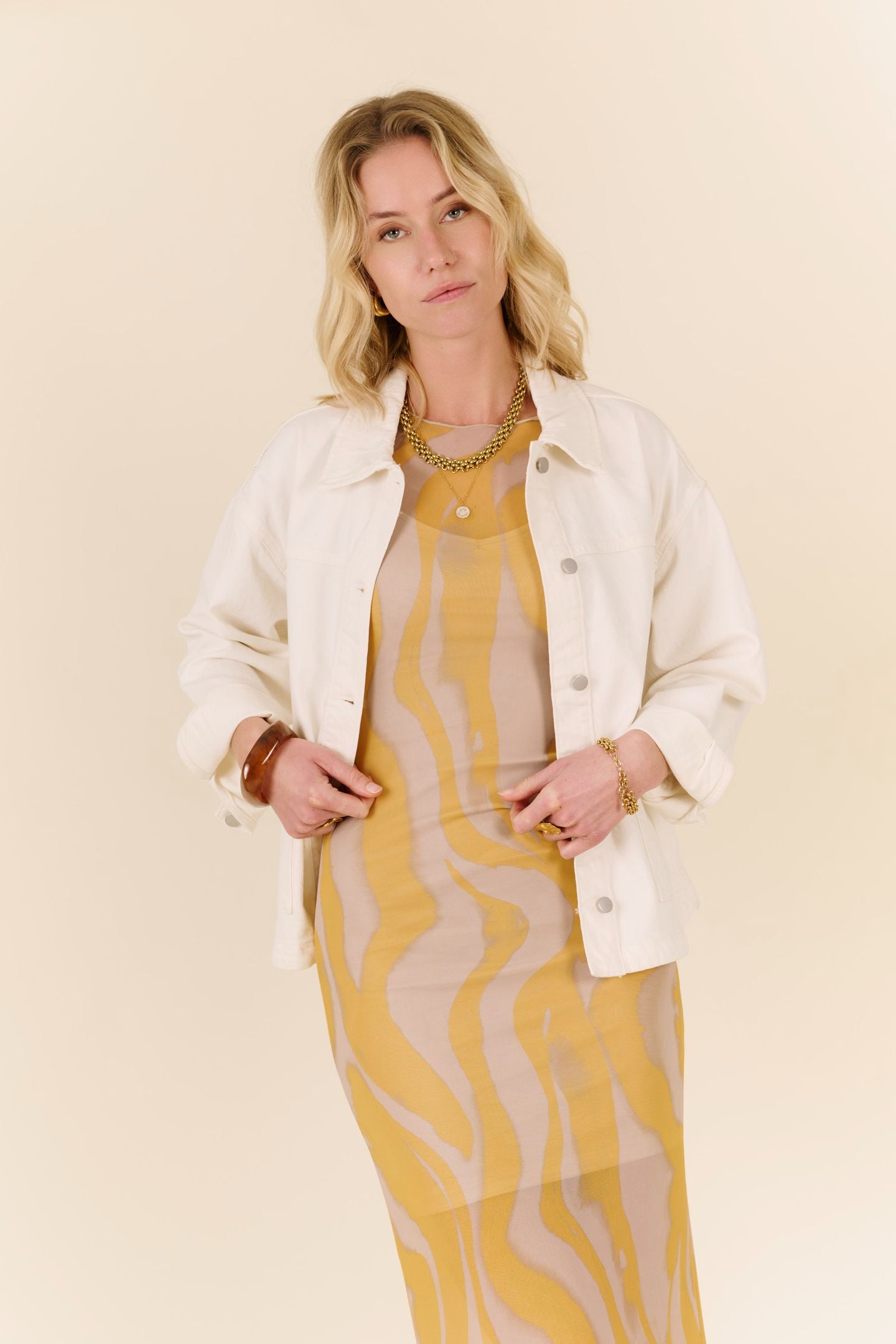 Jaf Denim Jacket Cloud Dancer
