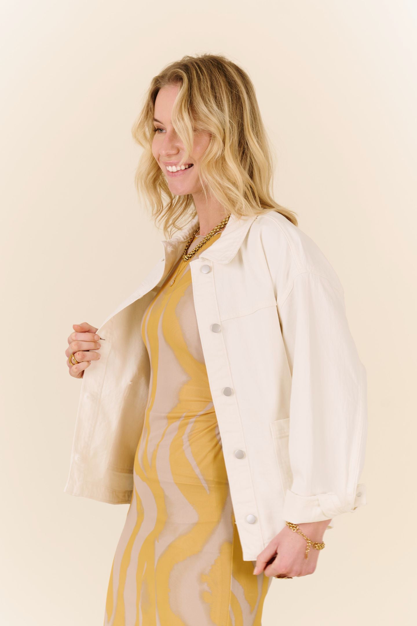 Jaf Denim Jacket Cloud Dancer