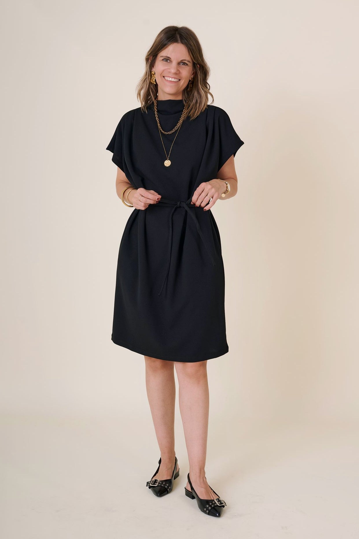 Merlano Dress Black Beauty