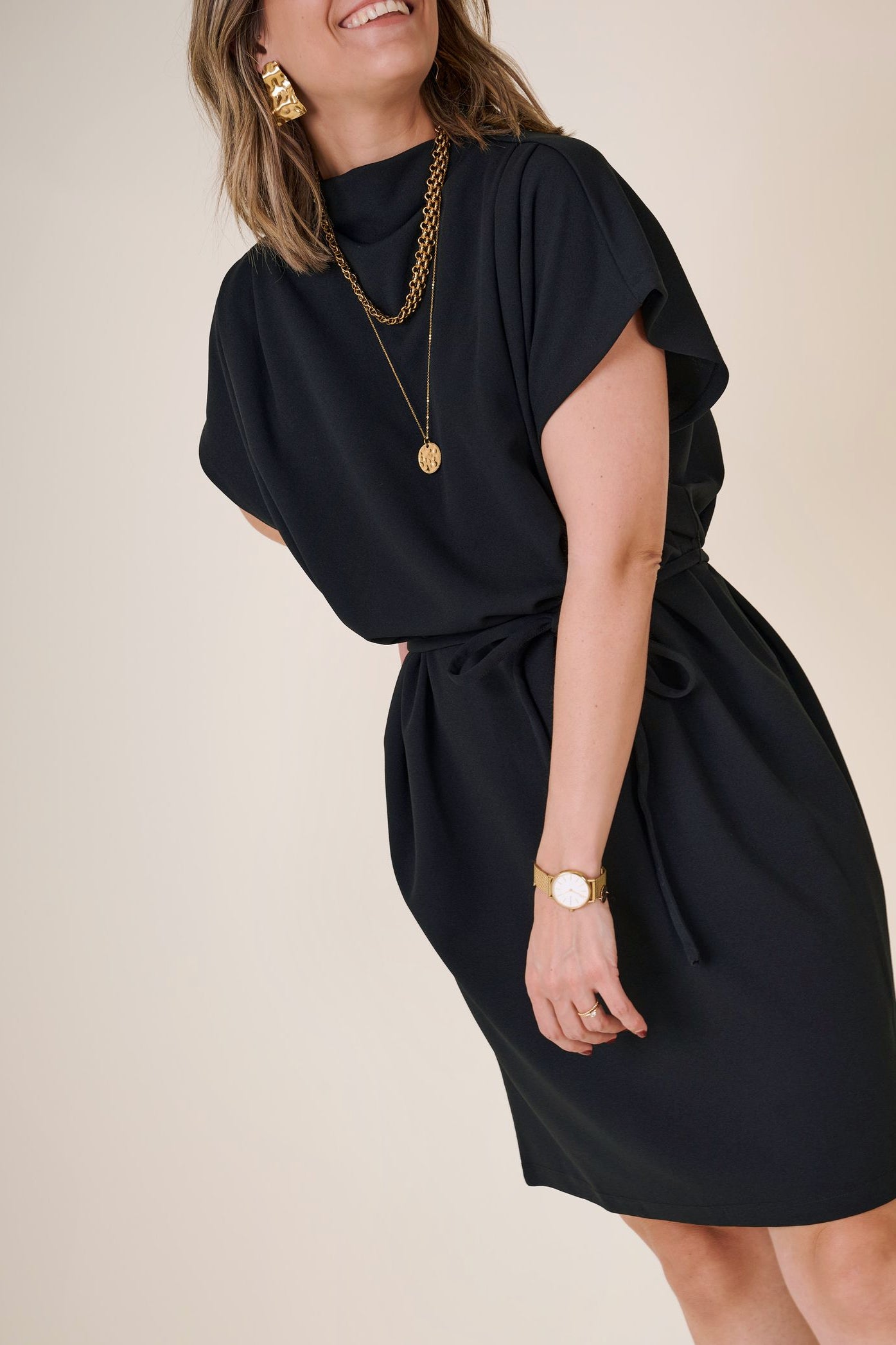 Merlano Dress Black Beauty