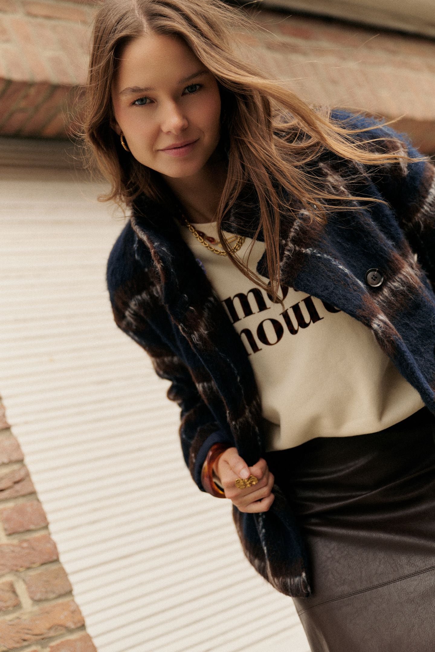 Melon Check Jacket