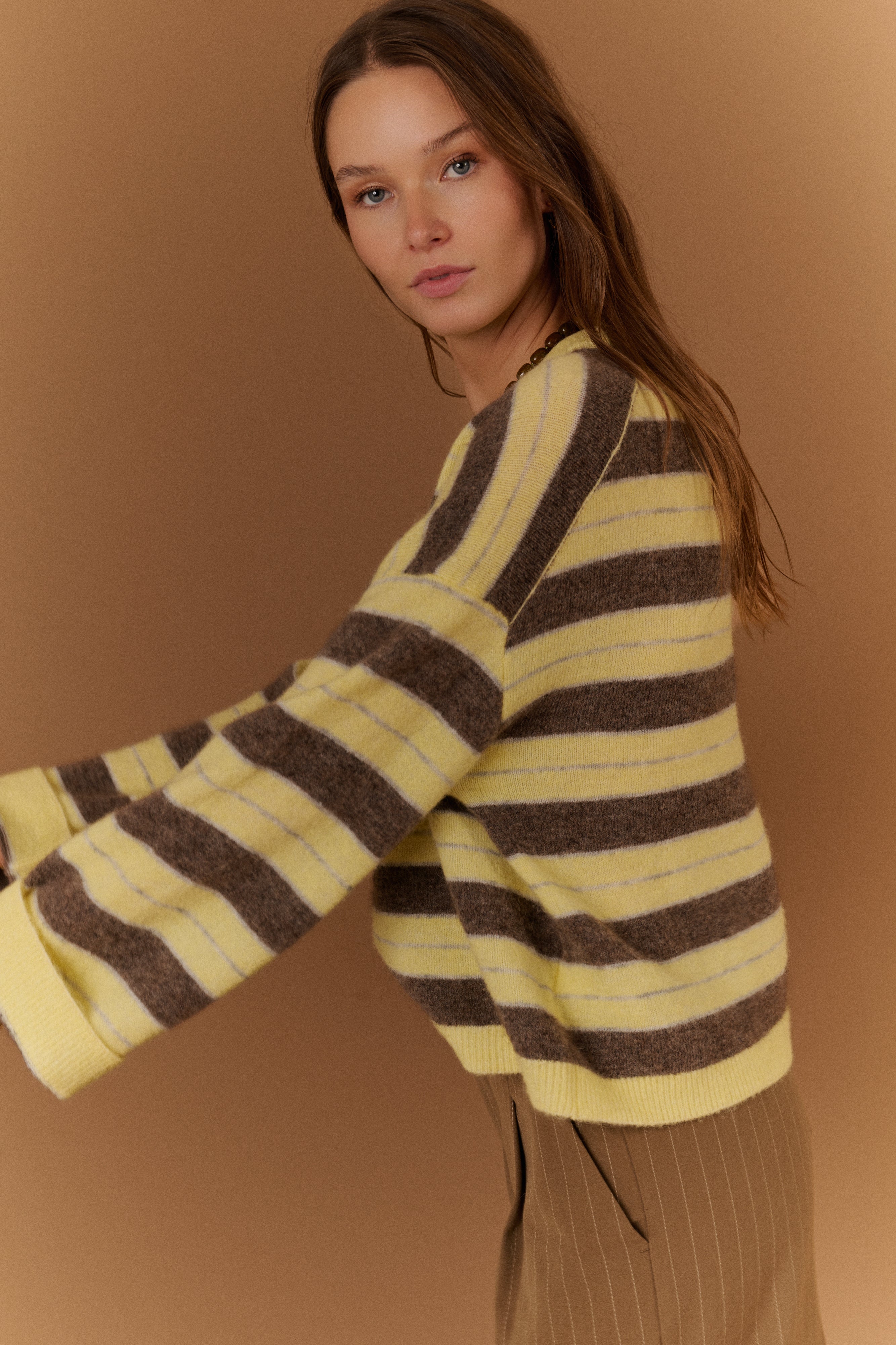 Poison Knit Bruin/Geel