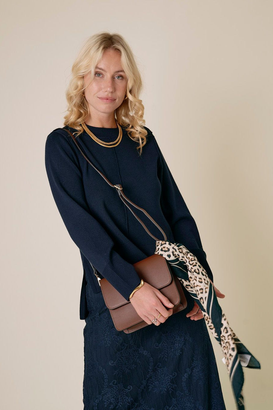 Ostria Knit Navy Blazer