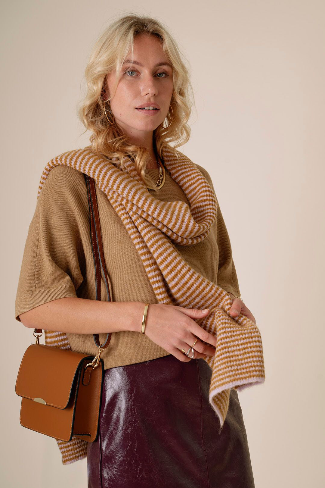 Granna Scarf Lila/Oker