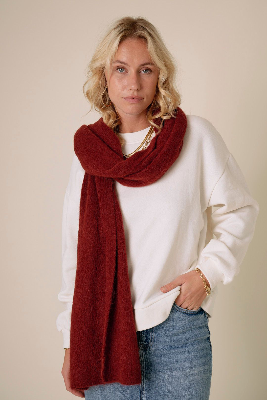 Hope Icon Scarf Syrah