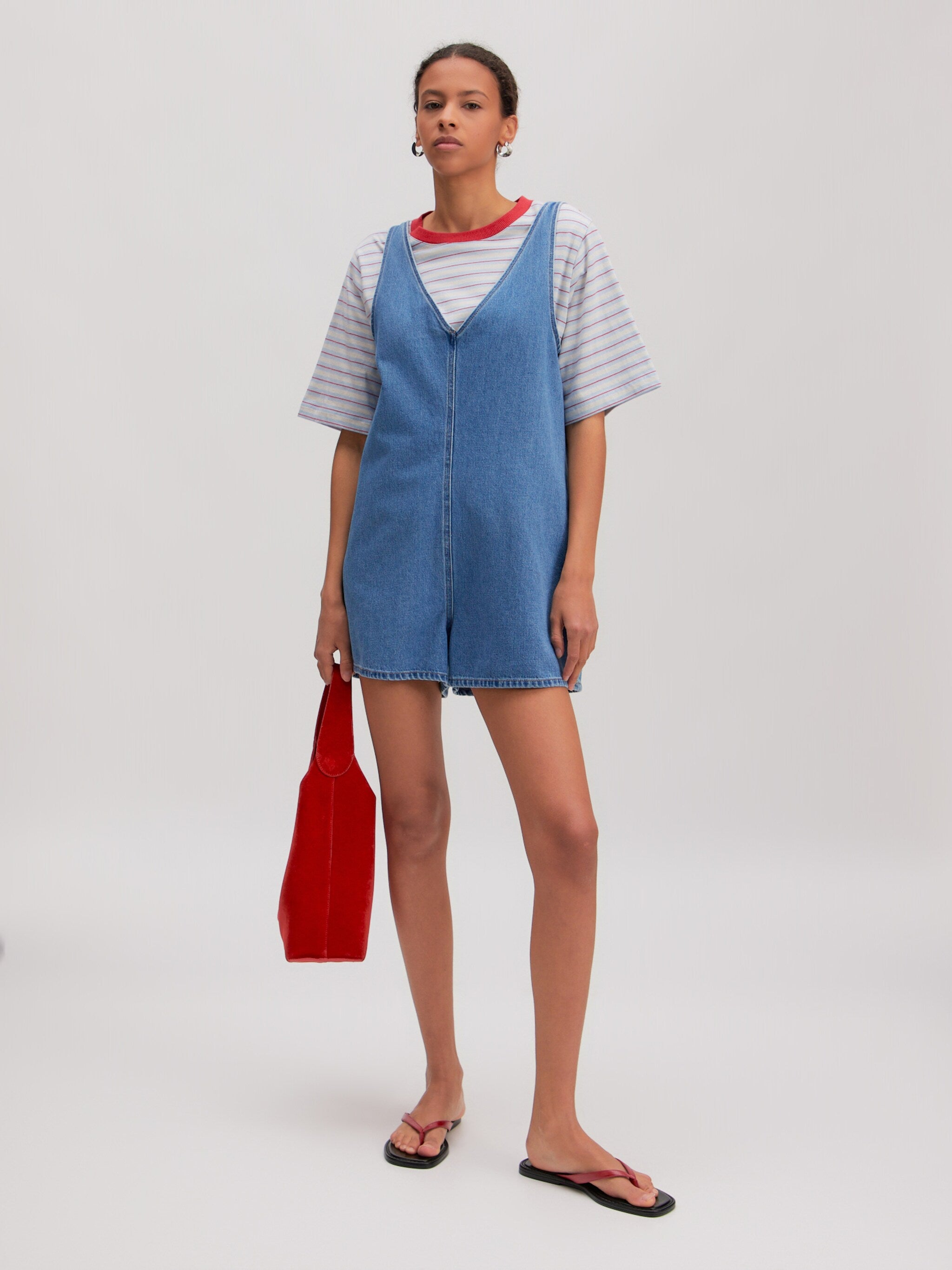 Noel Playsuit Mid Blue