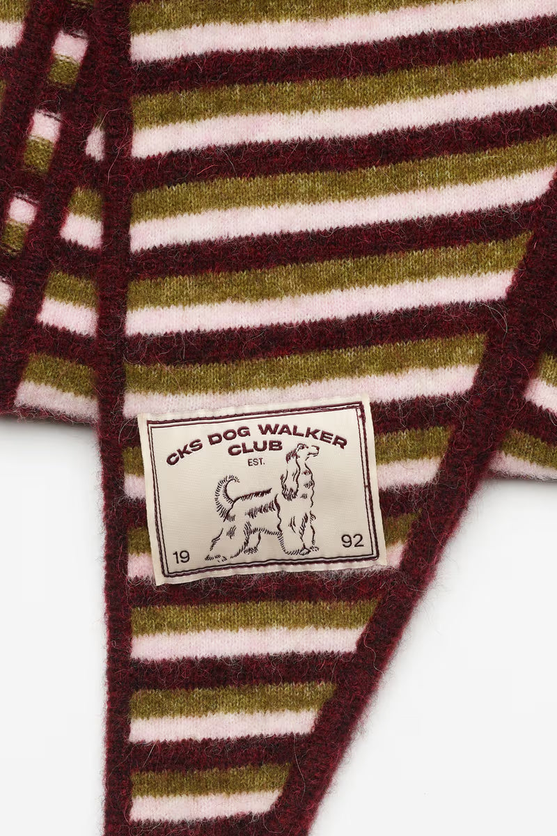 Grandana Scarf Bordeaux Stripes