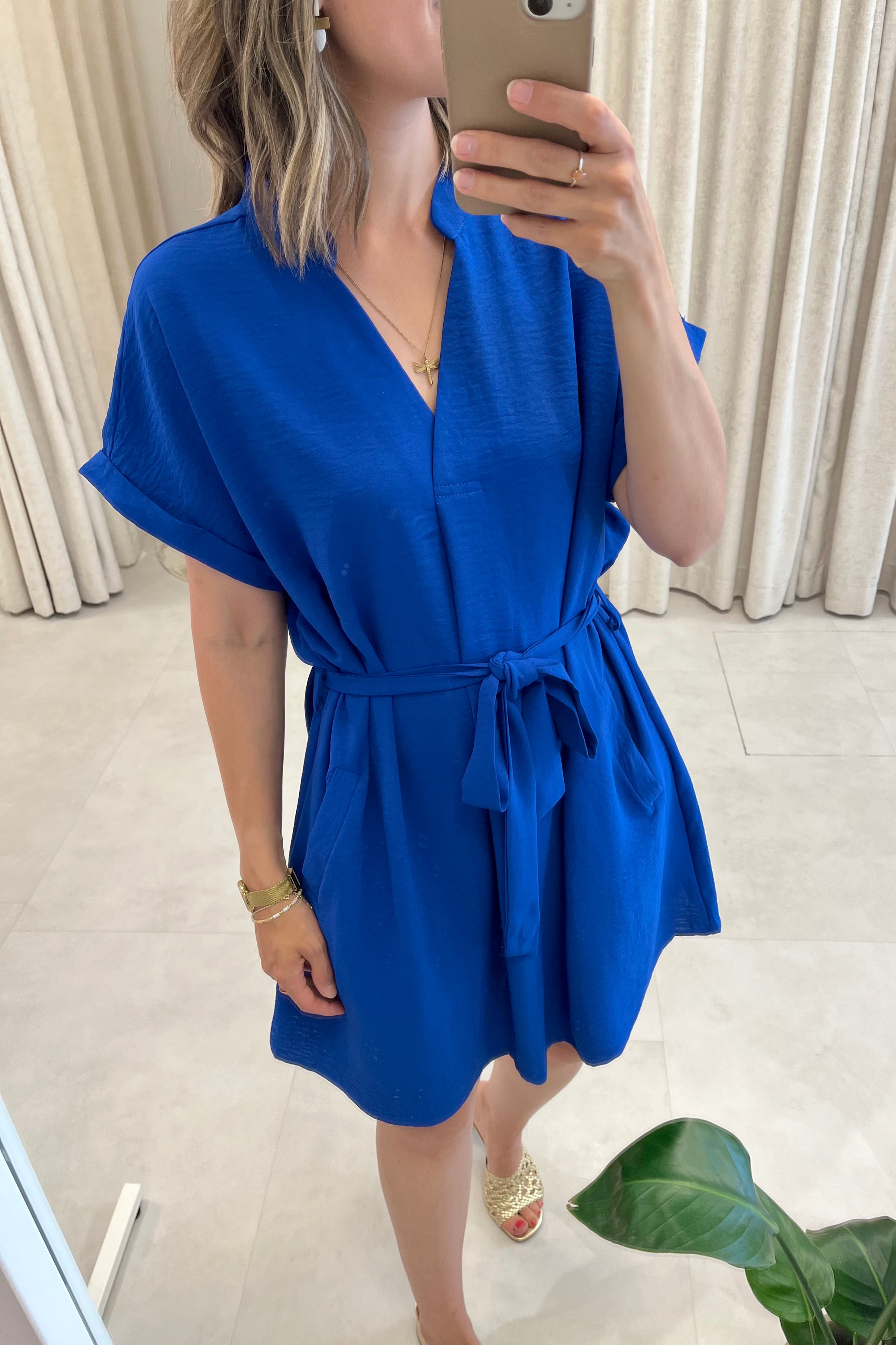 Lima Dress Bleu Electrique