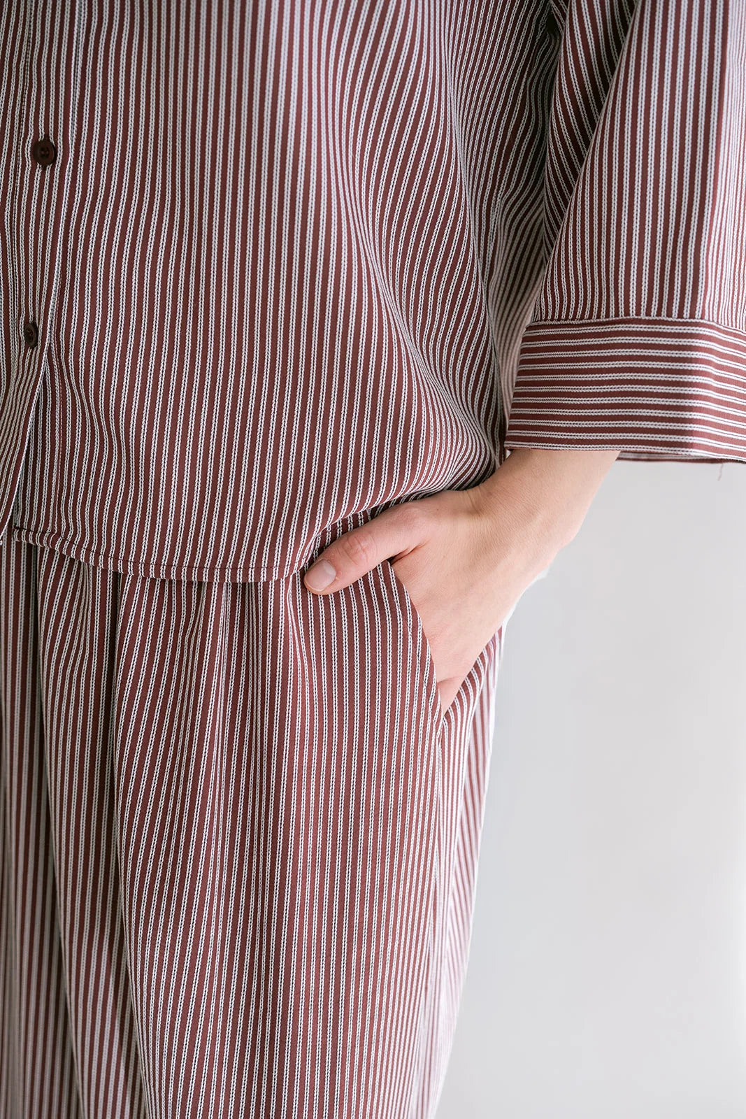 Jax Skirt Bordeaux Stripe