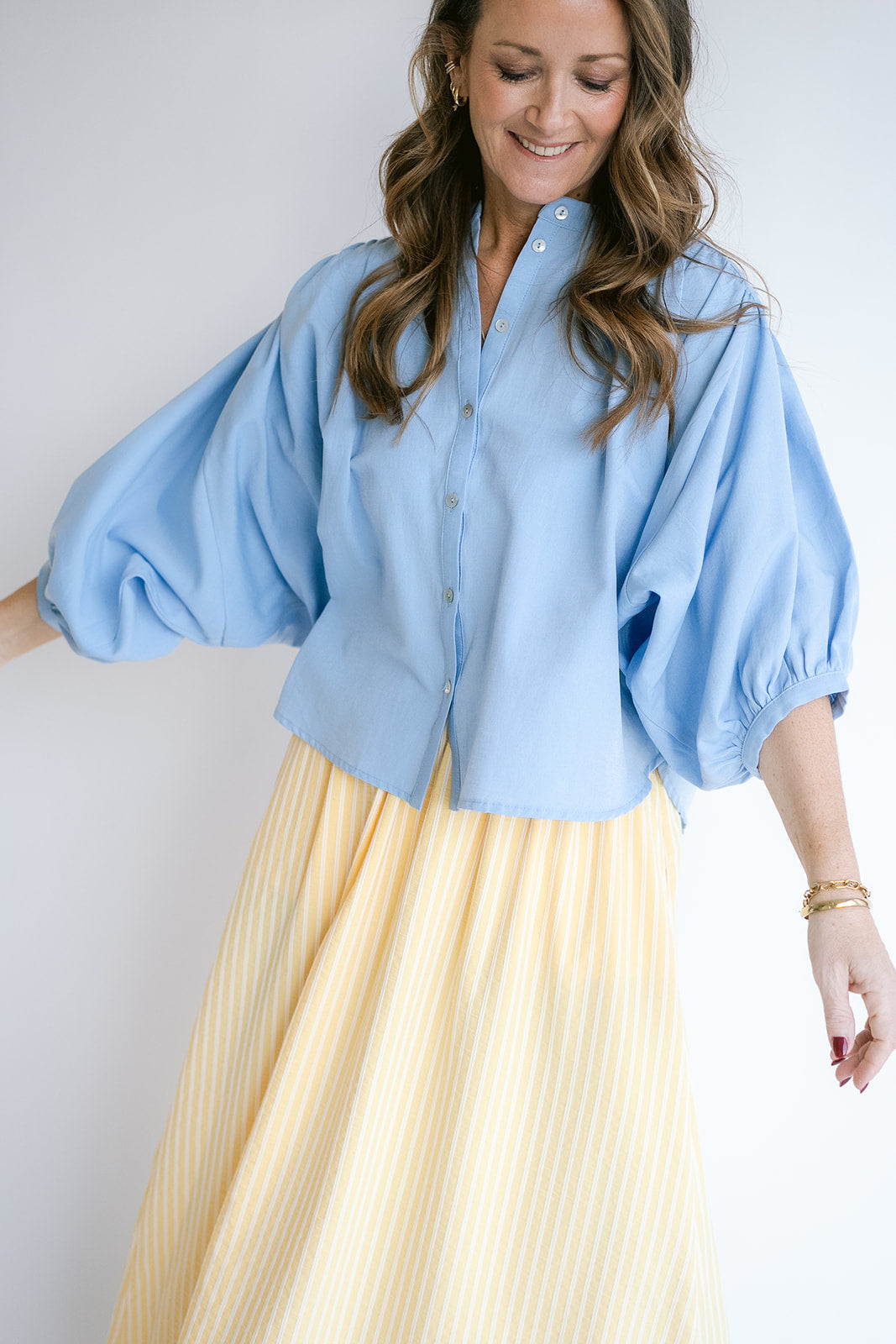 Jax Skirt Yellow White Stripe