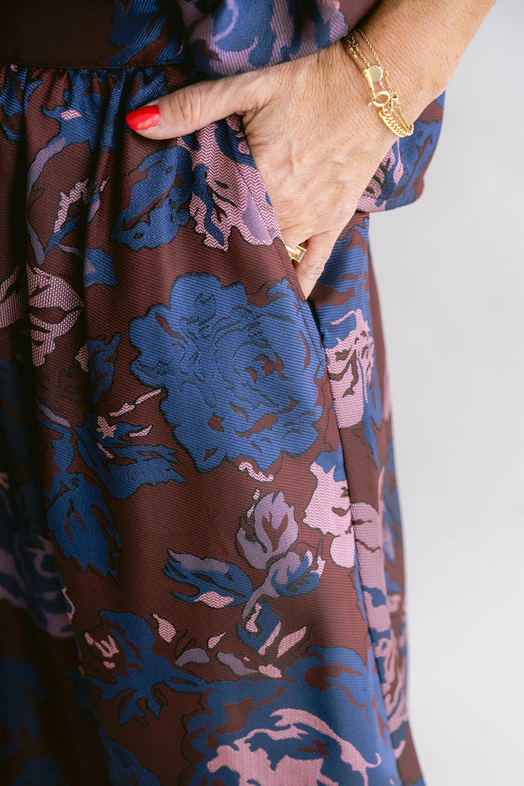Juliette Skirt Bordeaux Flower